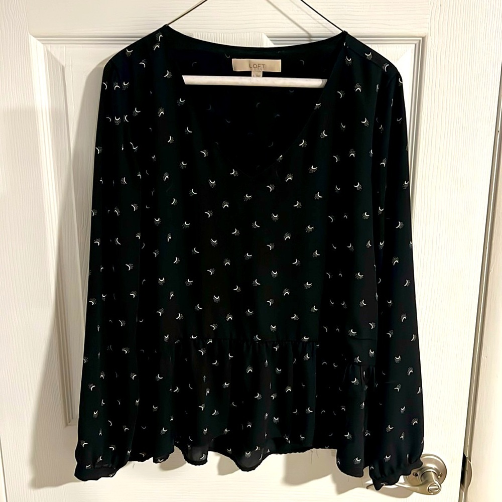 Women’s long sleeve blouse, Loft, Size Small
